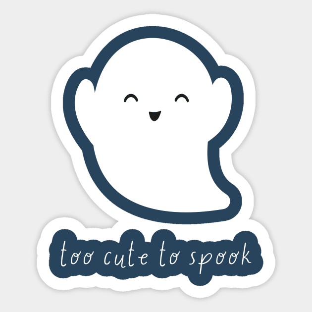 Sweet Spooks: Too Cute to Spook Halloween Sticker by neverland-gifts